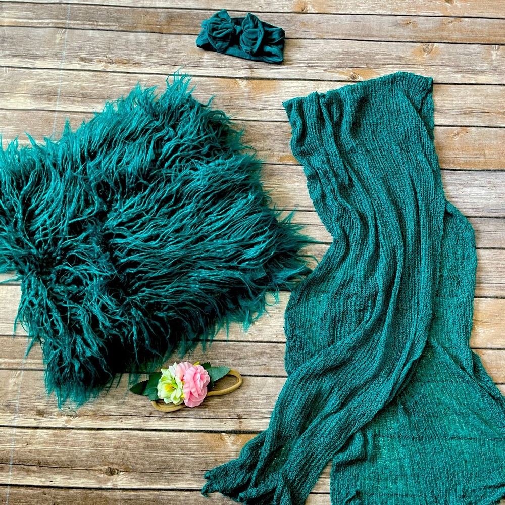 4 piece newborn photography piece set